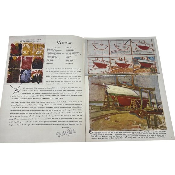 Walter T Foster How to Draw & Paint Flowers Landscapes Seascapes Vintage Lot - Picture 7 of 8